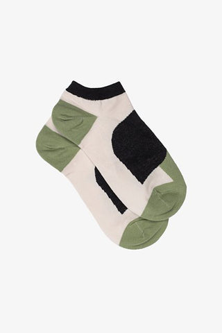 Abstract Ankle Sock | Sage