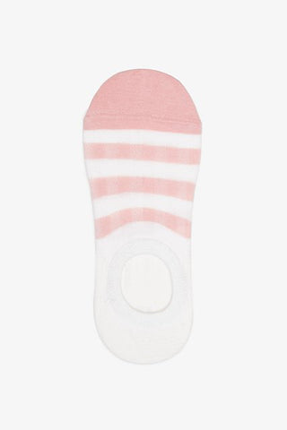 Gingham Pink No Show Sock
